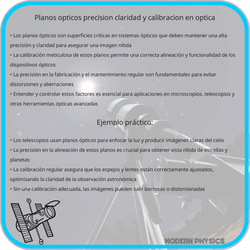 Planos Ópticos | Precisión, Claridad y Calibración en Óptica