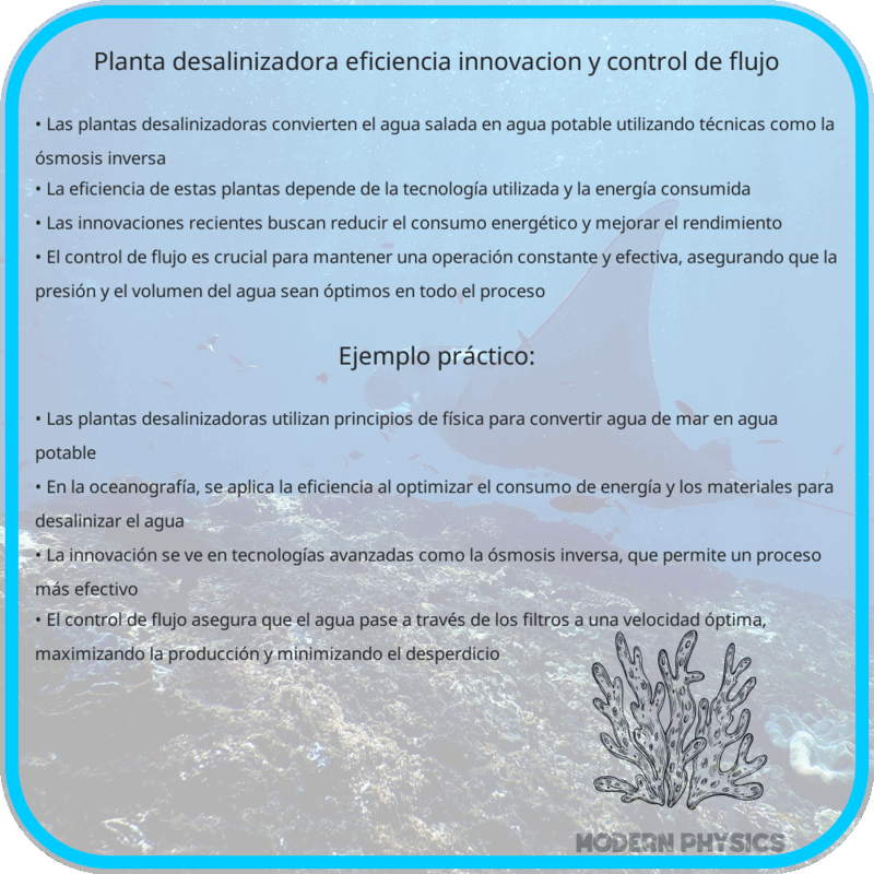 Planta Desalinizadora | Eficiencia, Innovación y Control de Flujo