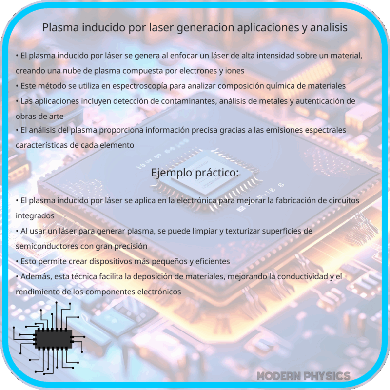 Plasma Inducido por Láser | Generación, Aplicaciones y Análisis