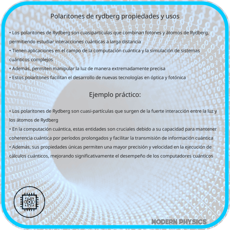 Polaritones de Rydberg | Propiedades y Usos