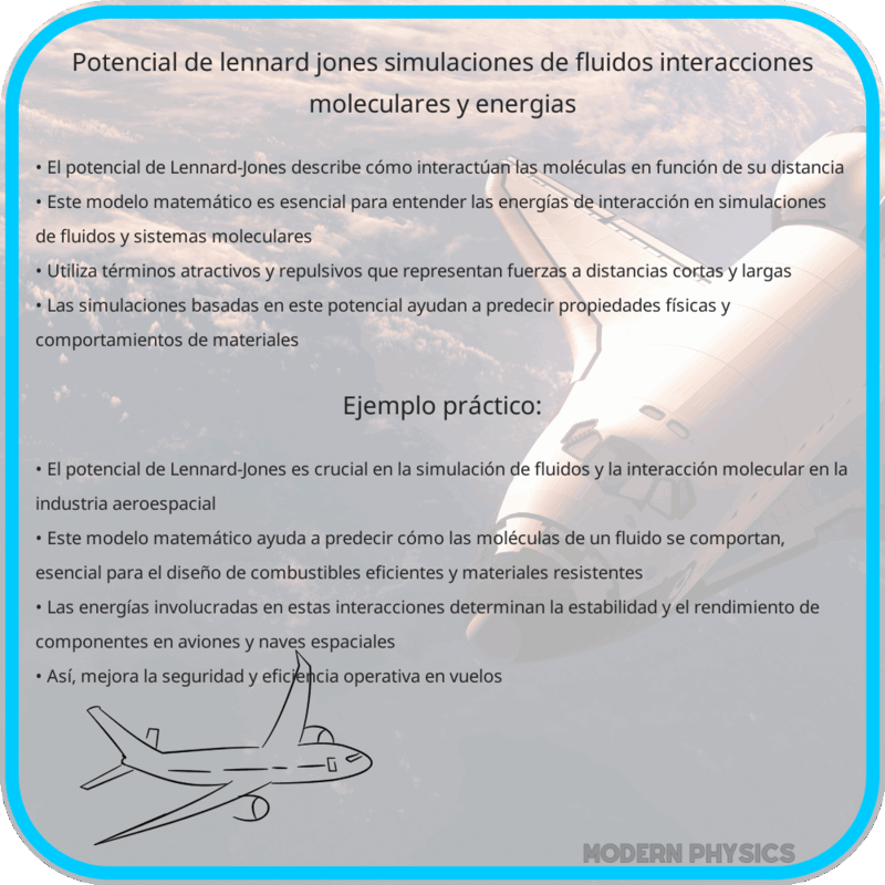 Potencial de Lennard-Jones | Simulaciones de Fluidos, Interacciones Moleculares y Energías