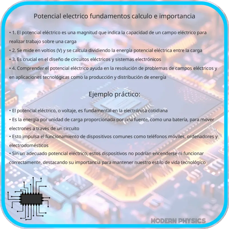 Potencial Eléctrico | Fundamentos, Cálculo e Importancia