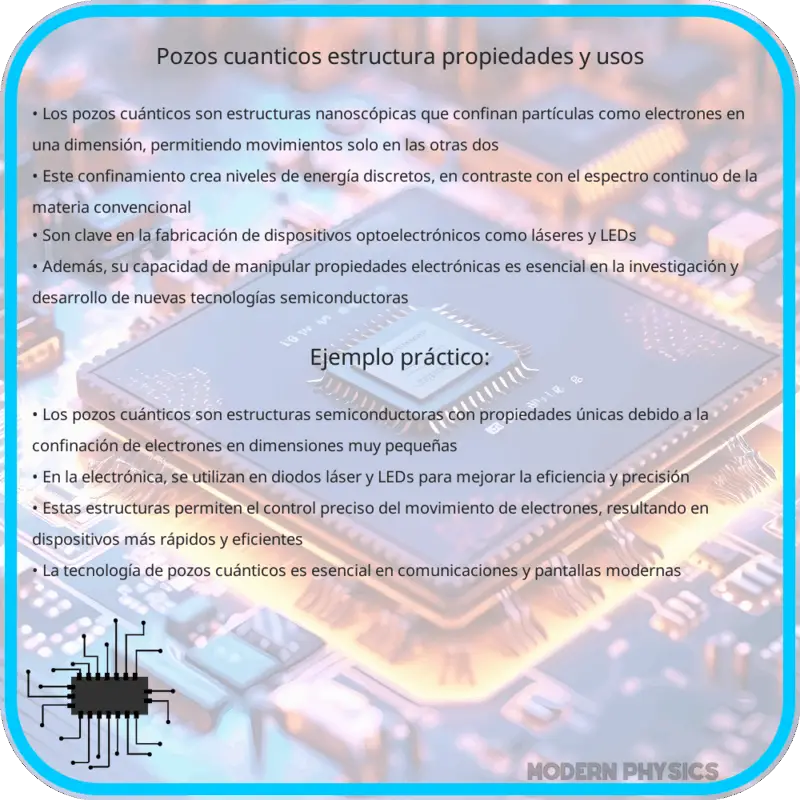 Pozos Cuánticos | Estructura, Propiedades y Usos