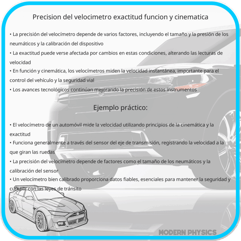 Precisión del Velocímetro | Exactitud, Función y Cinemática