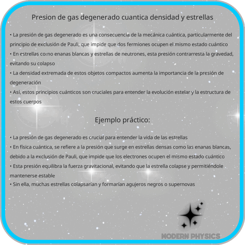 Presión de Gas Degenerado | Cuántica, Densidad y Estrellas