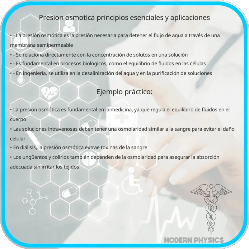 Presión Osmótica | Principios Esenciales y Aplicaciones