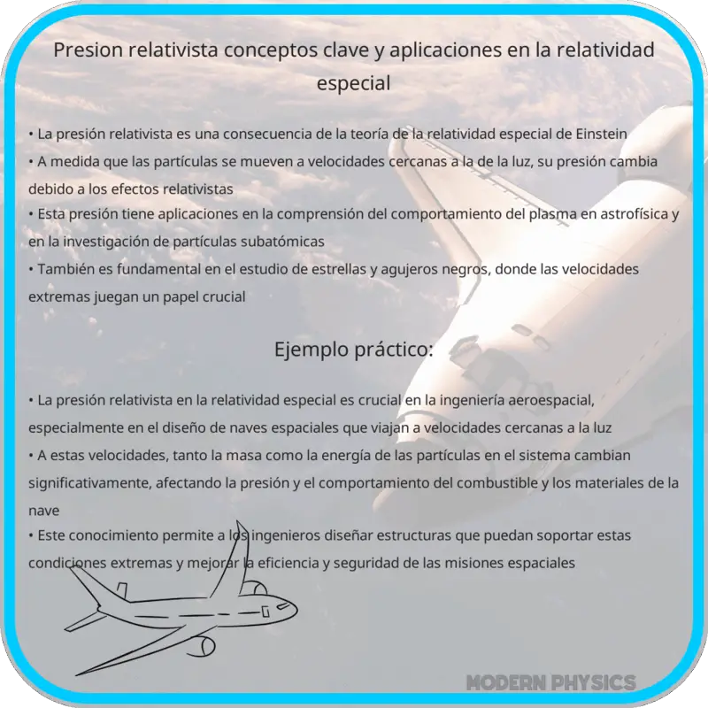 Presión Relativista | Conceptos Clave y Aplicaciones en la Relatividad Especial