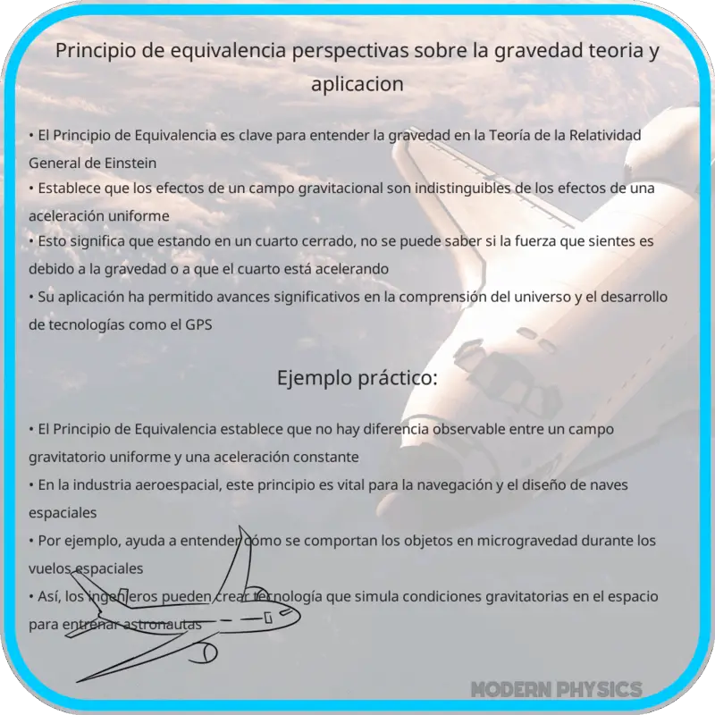 Principio de Equivalencia | Perspectivas sobre la Gravedad, Teoría y Aplicación