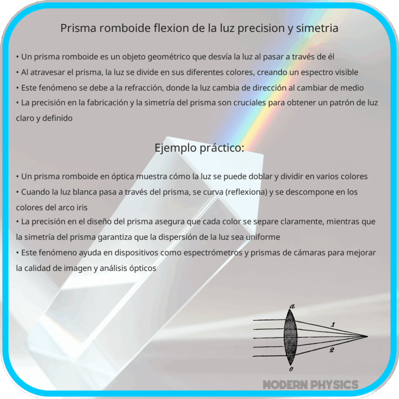 Prisma Romboide | Flexión de la Luz, Precisión y Simetría