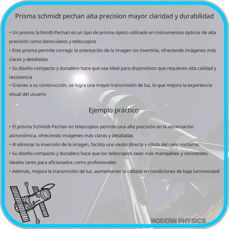 Prisma Schmidt-Pechan | Alta Precisión, Mayor Claridad y Durabilidad