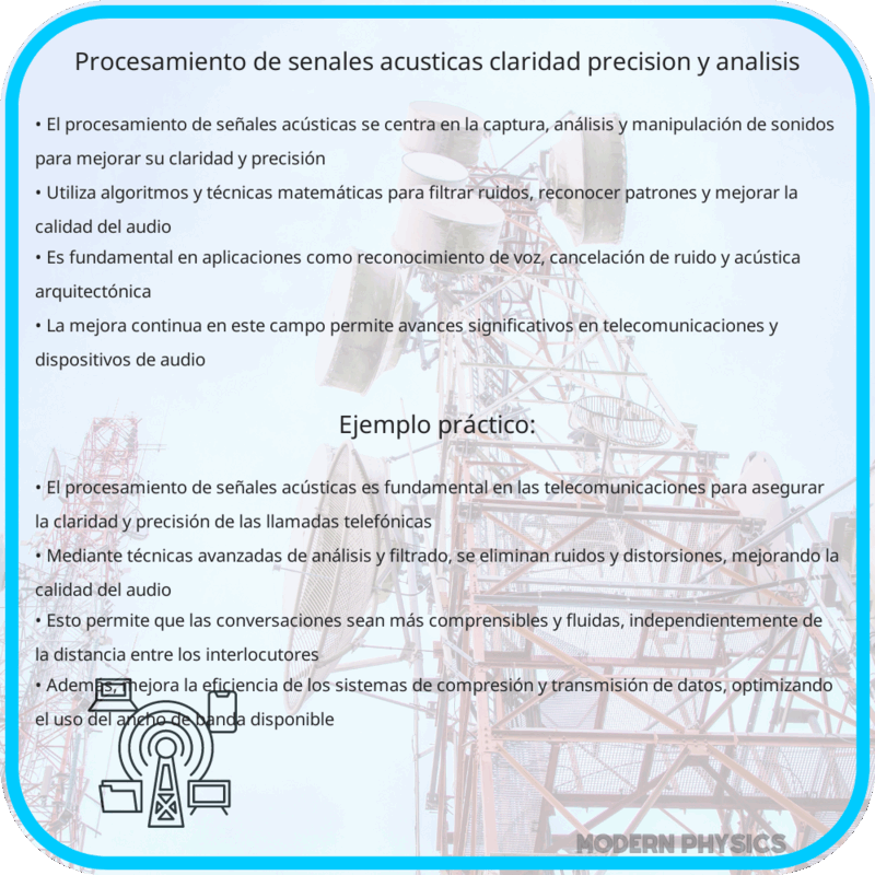 Procesamiento de Señales Acústicas | Claridad, Precisión y Análisis