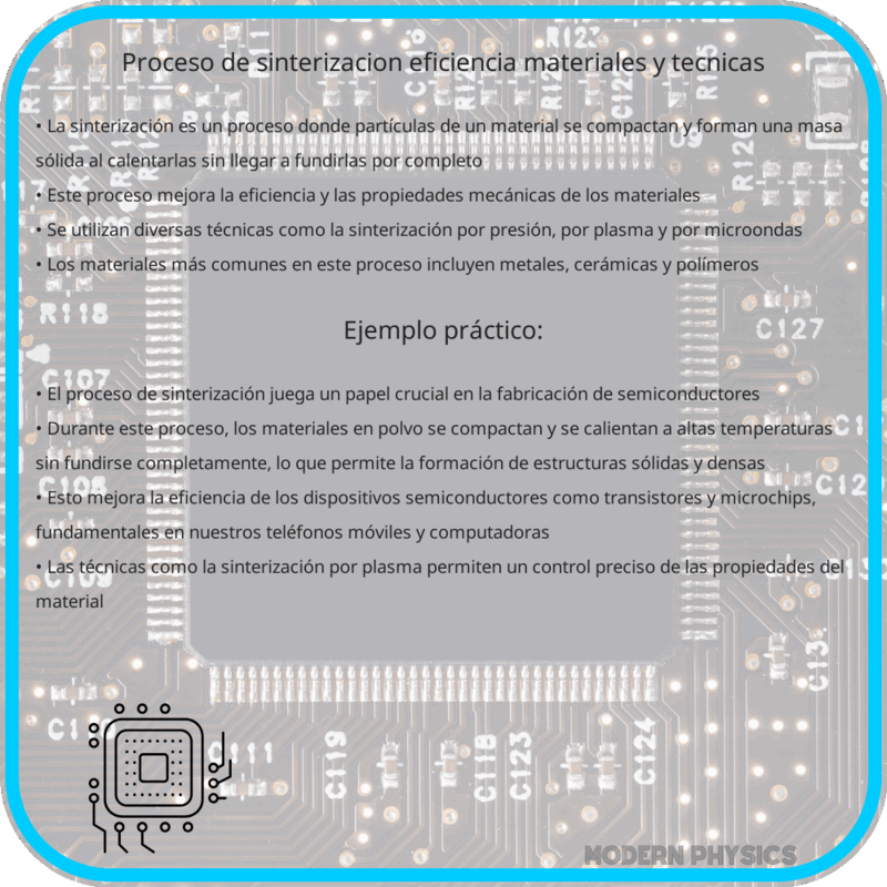 Proceso de Sinterización: Eficiencia, Materiales y Técnicas