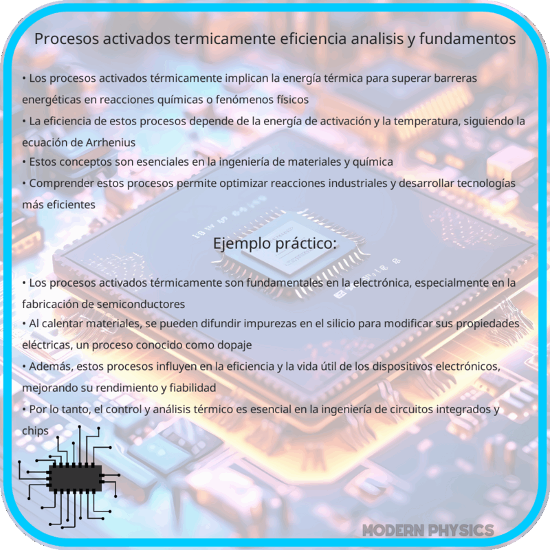 Procesos Activados Térmicamente | Eficiencia, Análisis y Fundamentos