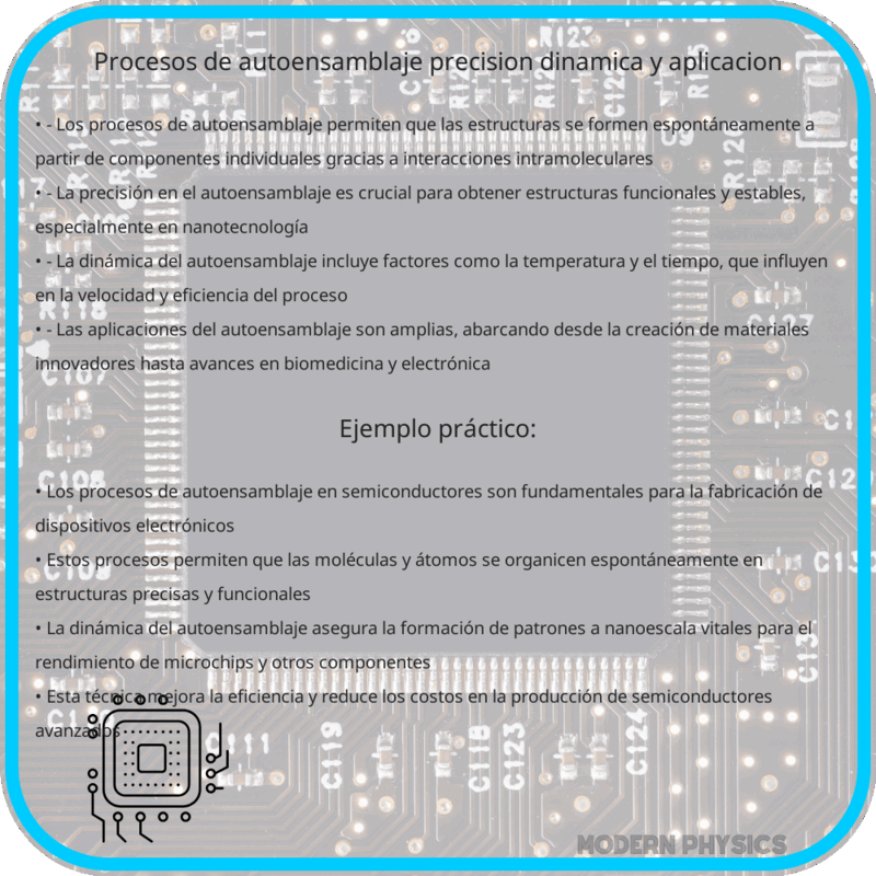 Procesos de Autoensamblaje | Precisión, Dinámica y Aplicación
