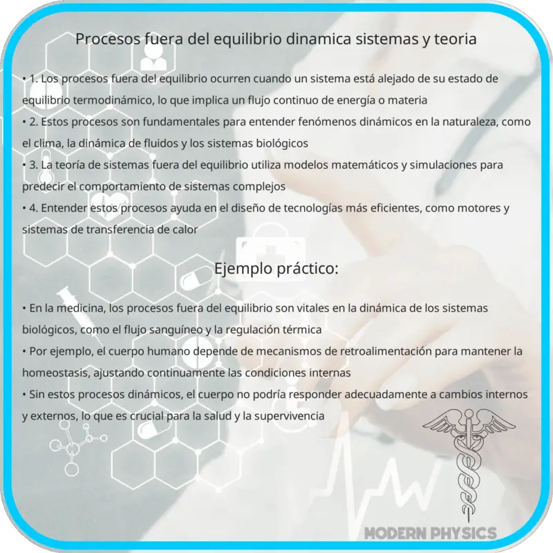 Procesos Fuera del Equilibrio | Dinámica, Sistemas y Teoría