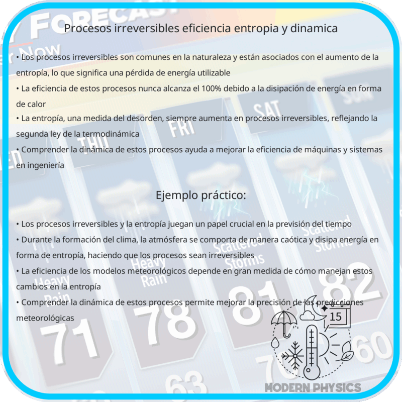 Procesos Irreversibles | Eficiencia, Entropía y Dinámica