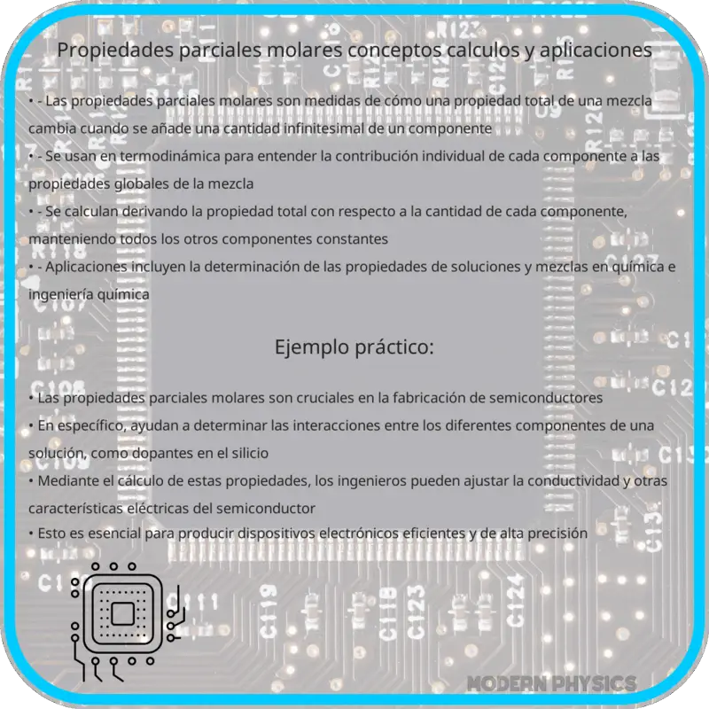Propiedades Parciales Molares | Conceptos, Cálculos y Aplicaciones