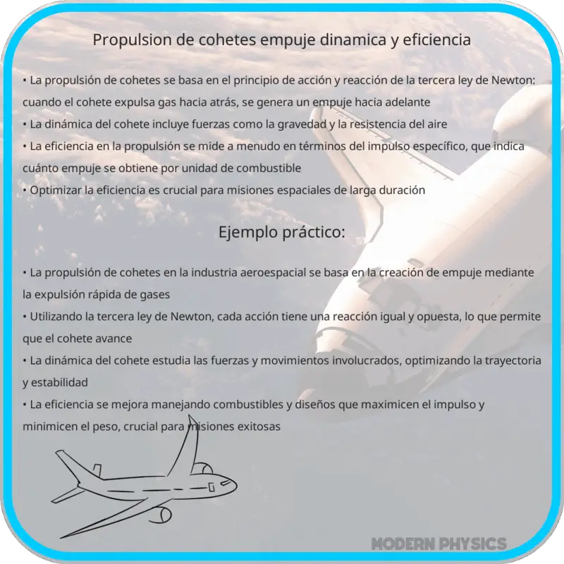 Propulsión de Cohetes | Empuje, Dinámica y Eficiencia