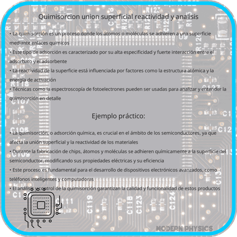 Quimisorción | Unión Superficial, Reactividad y Análisis