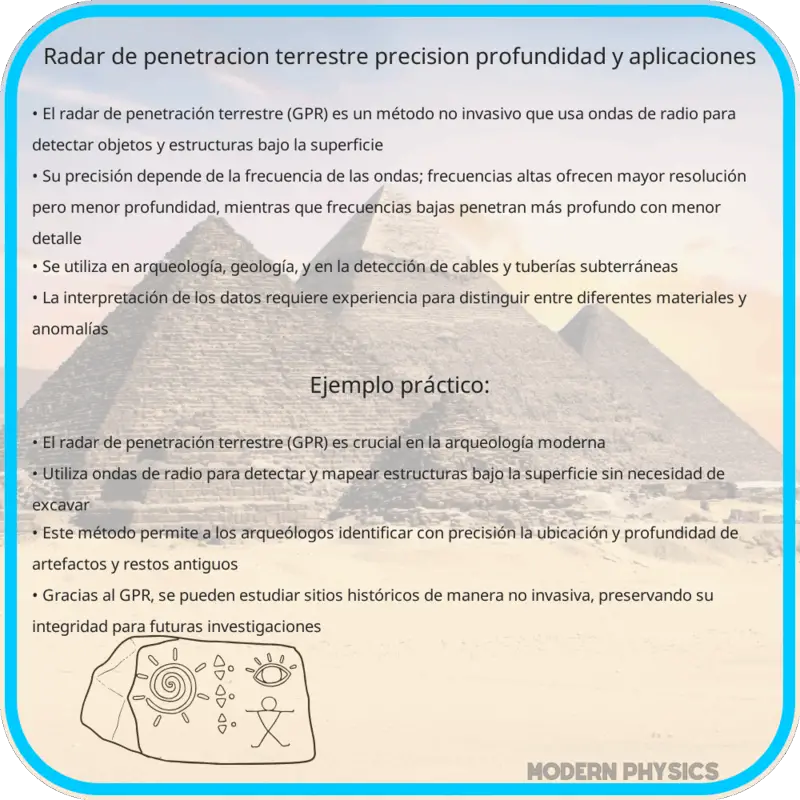 Radar de Penetración Terrestre: Precisión, Profundidad y Aplicaciones