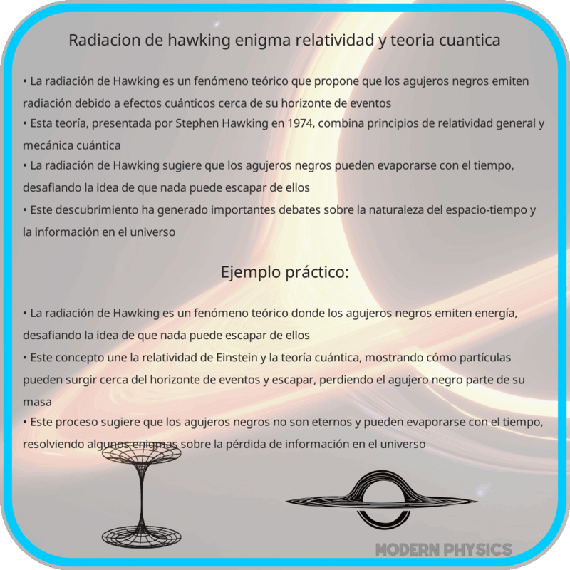 Radiación de Hawking | Enigma, Relatividad y Teoría Cuántica