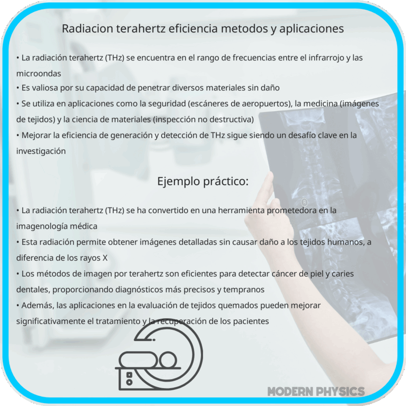Radiación Terahertz | Eficiencia, Métodos y Aplicaciones
