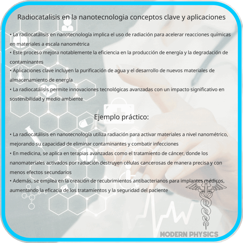 Radiocatálisis en la Nanotecnología | Conceptos Clave y Aplicaciones