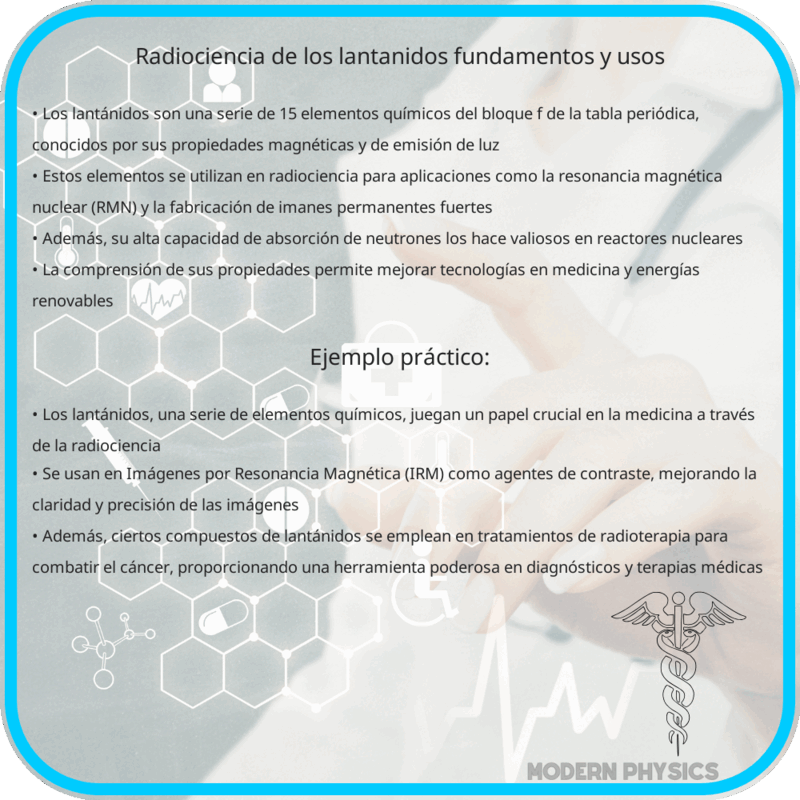Radiociencia de los Lantánidos | Fundamentos y Usos
