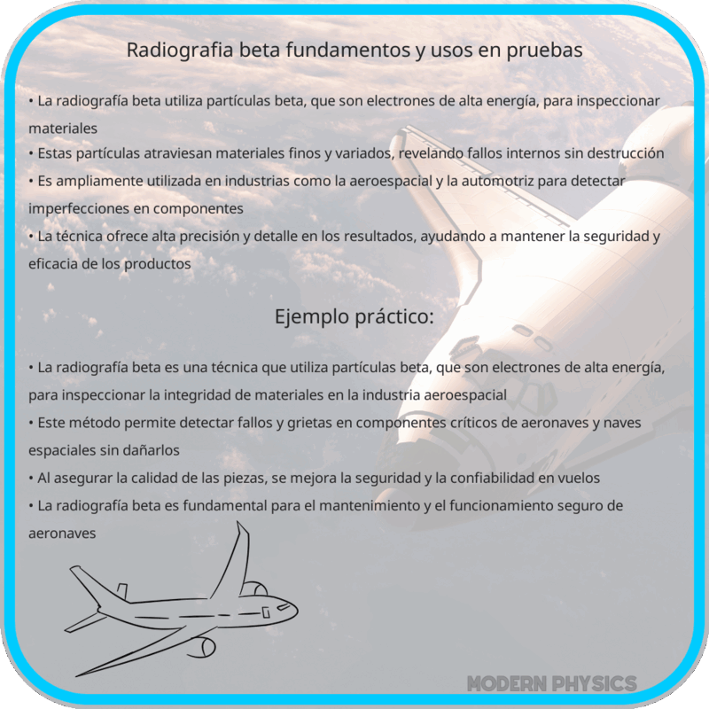 Radiografía Beta | Fundamentos y Usos en Pruebas