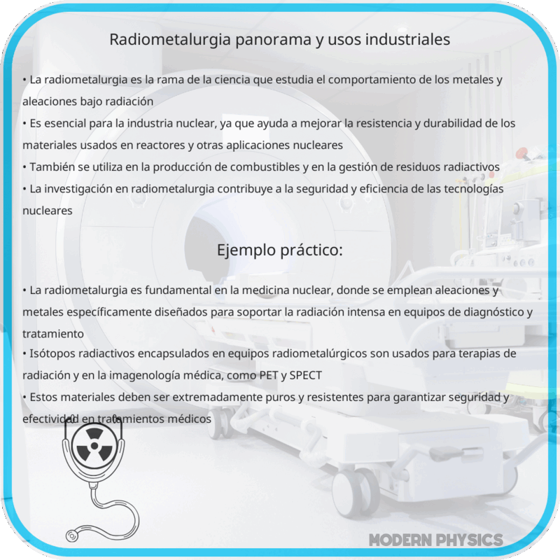 Radiometalurgia | Panorama y Usos Industriales