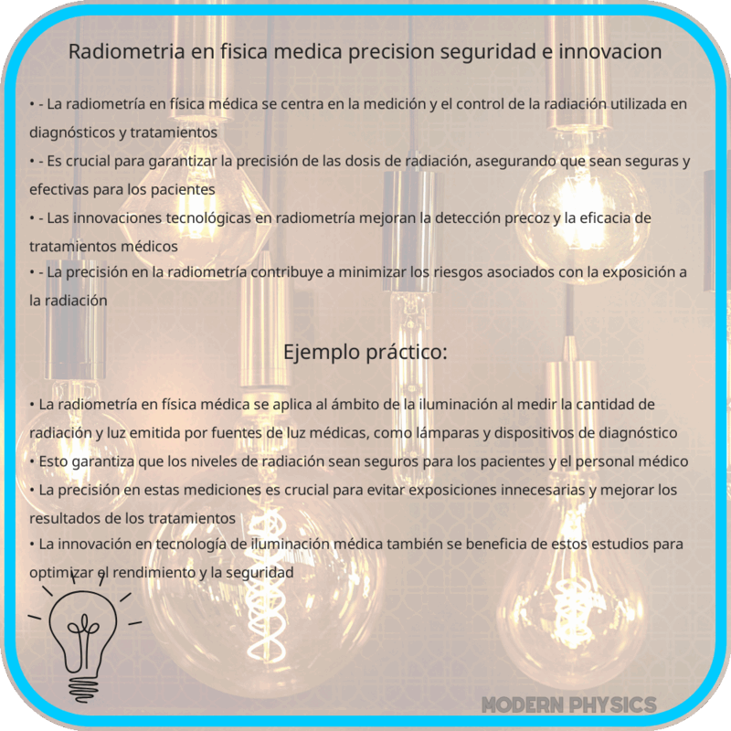 Radiometría en Física Médica | Precisión, Seguridad e Innovación