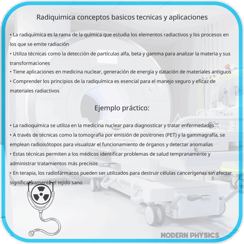 Radiquímica | Conceptos Básicos, Técnicas y Aplicaciones