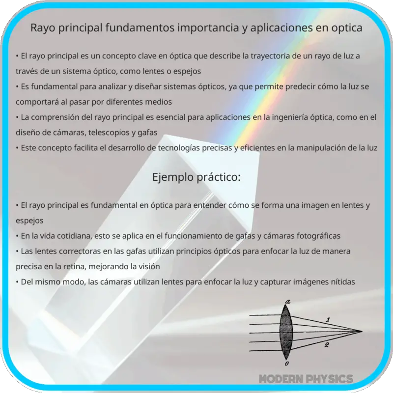Rayo Principal | Fundamentos, Importancia y Aplicaciones en Óptica
