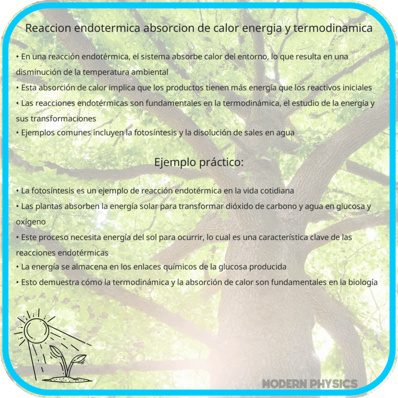Reacción Endotérmica | Absorción de Calor, Energía y Termodinámica