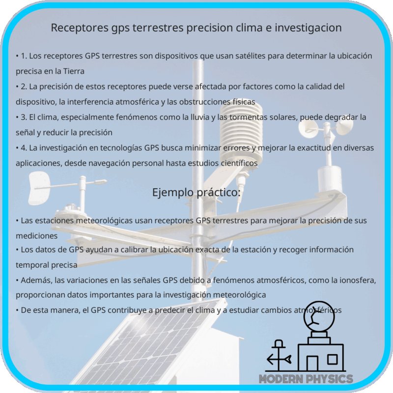 Receptores GPS Terrestres | Precisión, Clima e Investigación