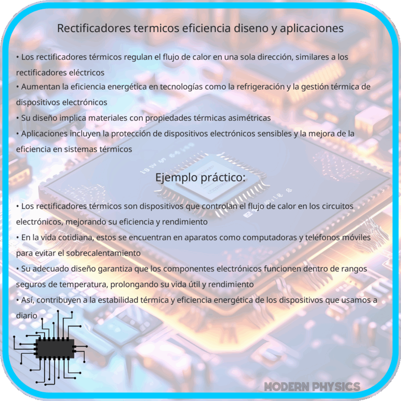 Rectificadores Térmicos: Eficiencia, Diseño y Aplicaciones