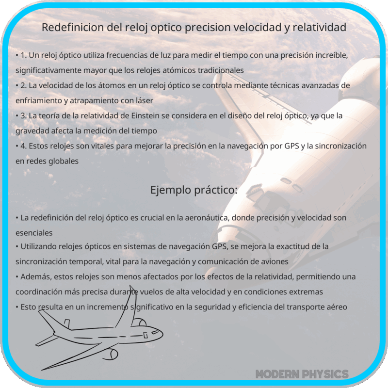 Redefinición del Reloj Óptico | Precisión, Velocidad y Relatividad