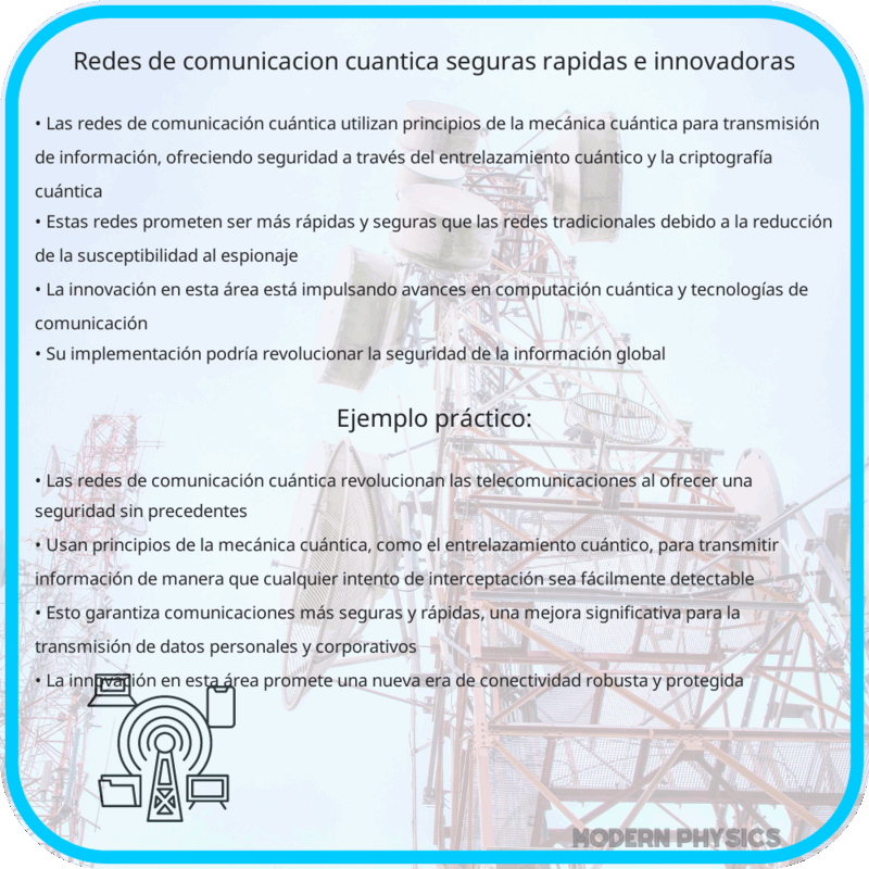 Redes de Comunicación Cuántica | Seguras, Rápidas e Innovadoras