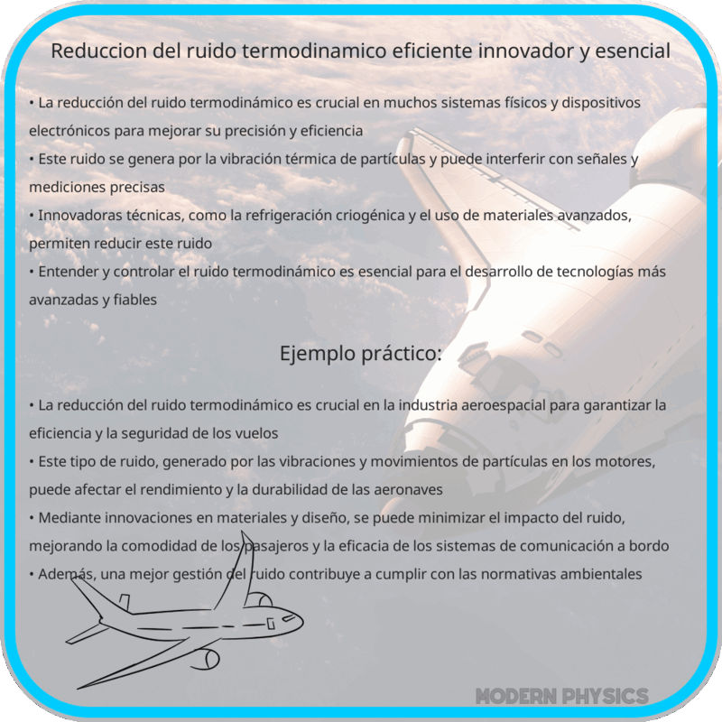 Reducción del Ruido Termodinámico | Eficiente, Innovador y Esencial