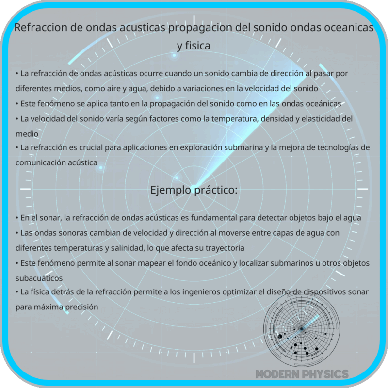 Refracción de Ondas Acústicas | Propagación del Sonido, Ondas Oceánicas y Física