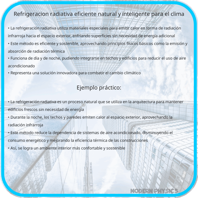 Refrigeración Radiativa | Eficiente, Natural y Inteligente para el Clima