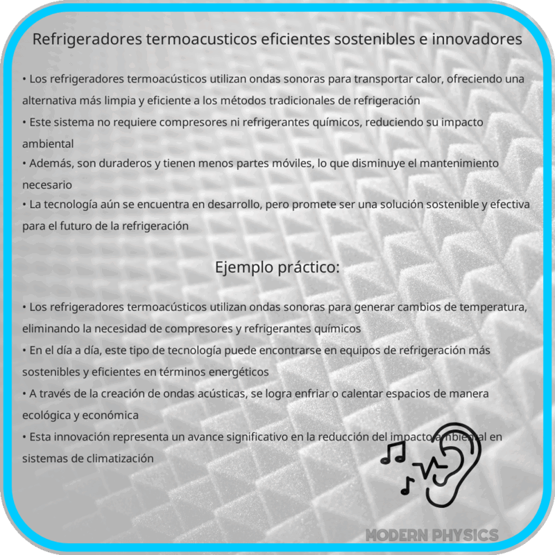 Refrigeradores Termoacústicos | Eficientes, Sostenibles e Innovadores