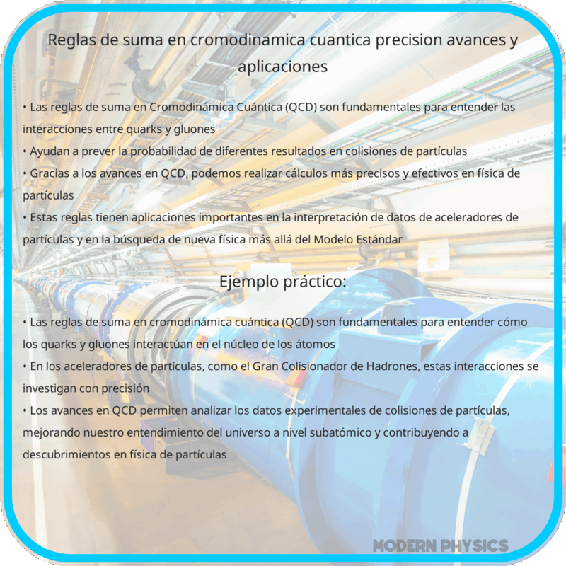 Reglas de Suma en Cromodinámica Cuántica | Precisión, Avances y Aplicaciones