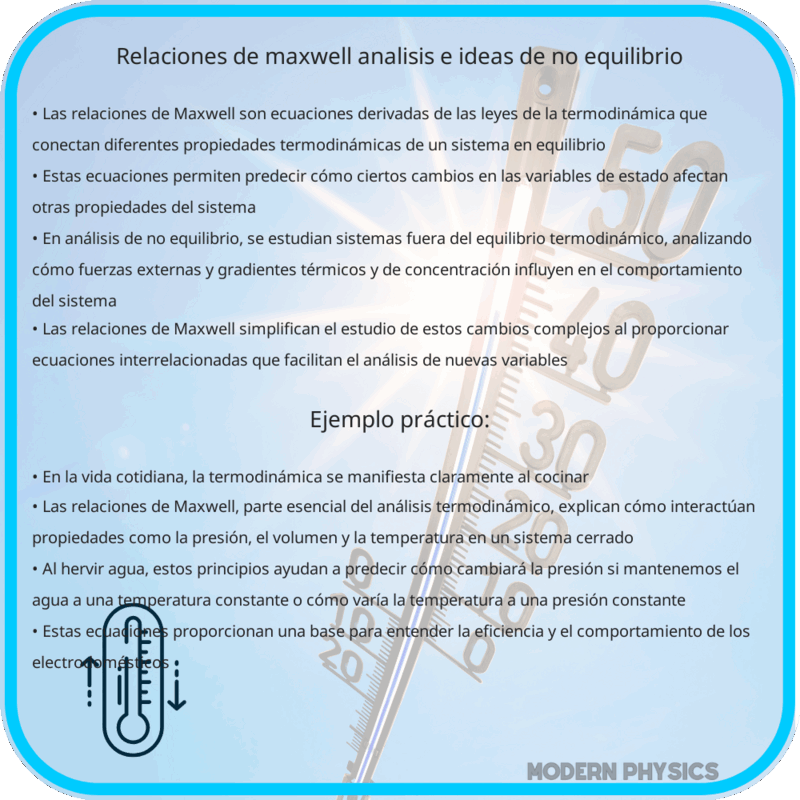 Relaciones de Maxwell | Análisis e Ideas de No Equilibrio