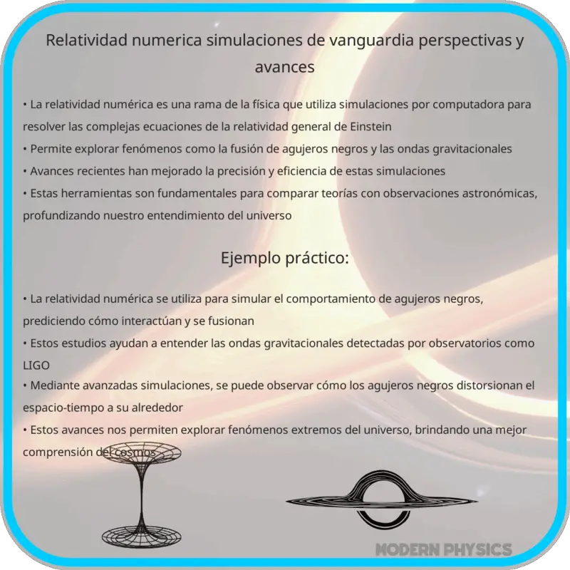 Relatividad Numérica | Simulaciones de Vanguardia, Perspectivas y Avances