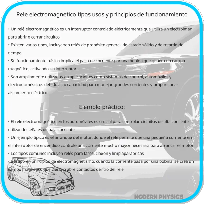 Relé Electromagnético | Tipos, Usos y Principios de Funcionamiento