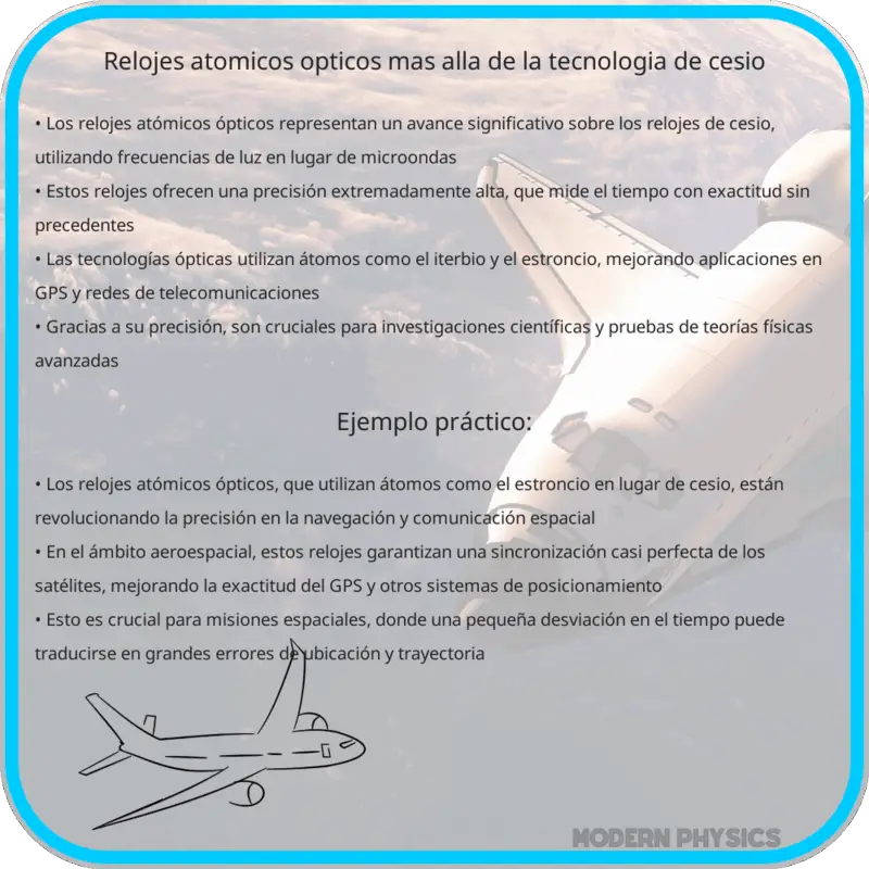 Relojes Atómicos Ópticos | Más Allá de la Tecnología de Cesio
