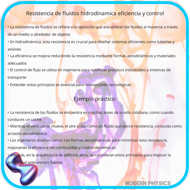 Resistencia de Fluidos | Hidrodinámica, Eficiencia y Control