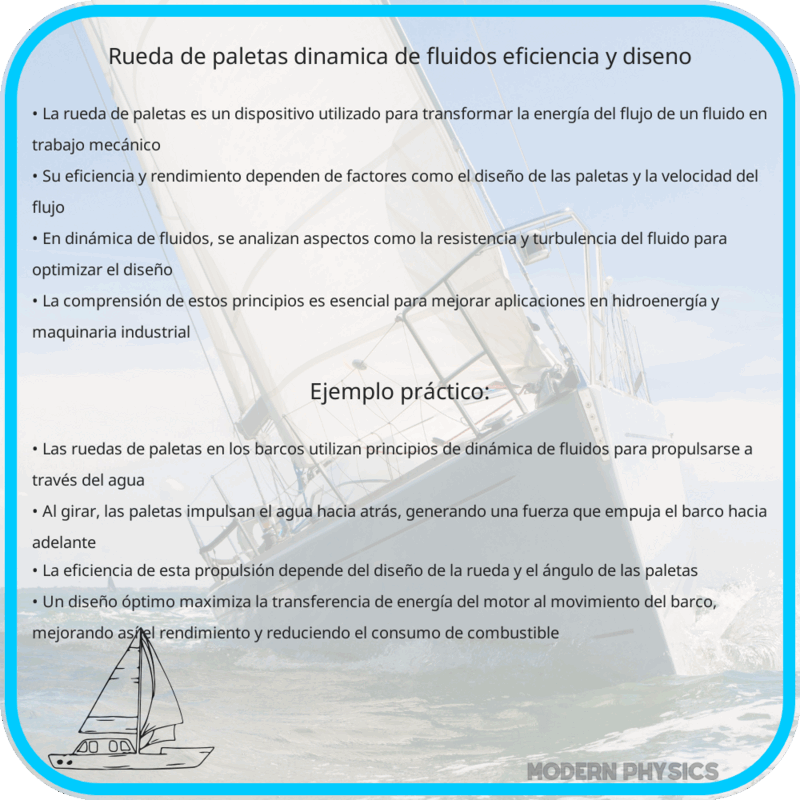 Rueda de Paletas: Dinámica de Fluidos, Eficiencia y Diseño