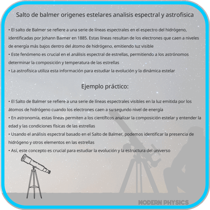Salto de Balmer | Orígenes Estelares, Análisis Espectral y Astrofísica